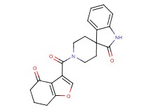 1'-[(4-oxo-4,5,6,7-tetrahydro-1-benzofuran-3-yl)carbonyl]spiro[indole-3,4'-piperidin]-2(1H)-one