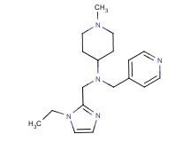 N-[(1-ethyl-1H-imidazol-2-yl)methyl]-1-methyl-N-(4-pyridinylmethyl)-4-piperidinamine