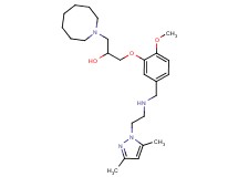 1-(1-azocanyl)-3-[5-({[2-(3,5-dimethyl-1H-pyrazol-1-yl)ethyl]amino}methyl)-2-methoxyphenoxy]-2-propanol