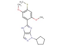 1-cyclopentyl-5-[2,5-dimethoxy-4-(methylthio)phenyl]-1,4-dihydroimidazo[4,5-c]pyrazole