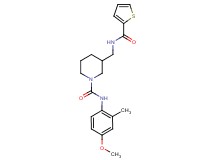 N-(4-methoxy-2-methylphenyl)-3-{[(2-thienylcarbonyl)amino]methyl}-1-piperidinecarboxamide