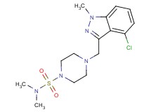 4-[(4-chloro-1-methyl-1H-indazol-3-yl)methyl]-N,N-dimethylpiperazine-1-sulfonamide