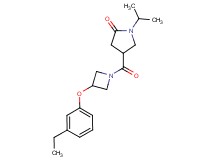 4-{[3-(3-ethylphenoxy)-1-azetidinyl]carbonyl}-1-isopropyl-2-pyrrolidinone