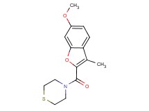 4-[(6-methoxy-3-methyl-1-benzofuran-2-yl)carbonyl]thiomorpholine