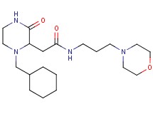 2-[1-(cyclohexylmethyl)-3-oxo-2-piperazinyl]-N-[3-(4-morpholinyl)propyl]acetamide