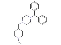 1-(diphenylmethyl)-4-[(1-methyl-4-piperidinyl)methyl]piperazine