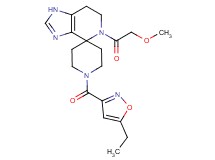 1'-[(5-ethylisoxazol-3-yl)carbonyl]-5-(methoxyacetyl)-1,5,6,7-tetrahydrospiro[imidazo[4,5-c]pyridine-4,4'-piperidine]