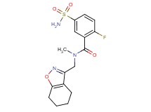 5-(aminosulfonyl)-2-fluoro-N-methyl-N-(4,5,6,7-tetrahydro-1,2-benzisoxazol-3-ylmethyl)benzamide