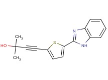 4-[5-(1H-benzimidazol-2-yl)-2-thienyl]-2-methylbut-3-yn-2-ol