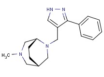 (1S*,5R*)-3-methyl-6-[(3-phenyl-1H-pyrazol-4-yl)methyl]-3,6-diazabicyclo[3.2.2]nonane