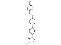 1-methyl-3-[4-(4-{[(5-methyl-2-pyrazinyl)methyl]amino}-1-piperidinyl)phenyl]-2-imidazolidinone