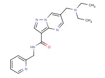 6-[(diethylamino)methyl]-N-(pyridin-2-ylmethyl)pyrazolo[1,5-a]pyrimidine-3-carboxamide