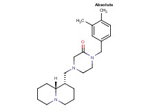 1-(3,4-dimethylbenzyl)-4-[(1S,9aR)-octahydro-2H-quinolizin-1-ylmethyl]-2-piperazinone