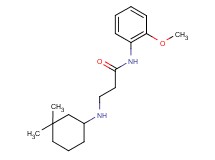 3-[(3,3-dimethylcyclohexyl)amino]-N-(2-methoxyphenyl)propanamide
