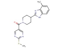4-methyl-2-(1-{[2-(methylthio)-5-pyrimidinyl]carbonyl}-4-piperidinyl)-1H-benzimidazole