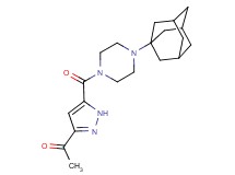 1-(5-{[4-(1-adamantyl)-1-piperazinyl]carbonyl}-1H-pyrazol-3-yl)ethanone