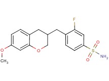 3-fluoro-4-[(7-methoxy-3,4-dihydro-2H-chromen-3-yl)methyl]benzenesulfonamide