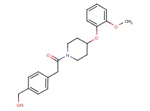 (4-{2-[4-(2-methoxyphenoxy)-1-piperidinyl]-2-oxoethyl}phenyl)methanol