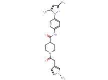 N-[4-(3,5-dimethyl-1H-pyrazol-1-yl)phenyl]-1-[(1-methyl-1H-pyrrol-3-yl)acetyl]-4-piperidinecarboxamide