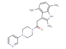 2,4,7-trimethyl-3-{2-oxo-2-[4-(3-pyridinyl)-1-piperazinyl]ethyl}-1H-indole