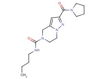 N-butyl-2-(pyrrolidin-1-ylcarbonyl)-6,7-dihydropyrazolo[1,5-a]pyrazine-5(4H)-carboxamide