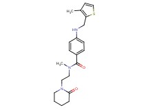 N-methyl-4-{[(3-methyl-2-thienyl)methyl]amino}-N-[2-(2-oxopiperidin-1-yl)ethyl]benzamide