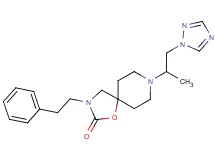 8-[1-methyl-2-(1H-1,2,4-triazol-1-yl)ethyl]-3-(2-phenylethyl)-1-oxa-3,8-diazaspiro[4.5]decan-2-one