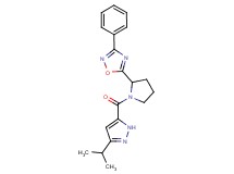 5-{1-[(3-isopropyl-1H-pyrazol-5-yl)carbonyl]-2-pyrrolidinyl}-3-phenyl-1,2,4-oxadiazole