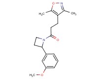 4-{3-[2-(3-methoxyphenyl)azetidin-1-yl]-3-oxopropyl}-3,5-dimethylisoxazole