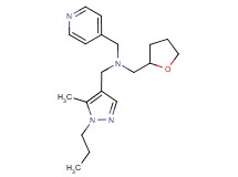 1-(5-methyl-1-propyl-1H-pyrazol-4-yl)-N-(pyridin-4-ylmethyl)-N-(tetrahydrofuran-2-ylmethyl)methanamine
