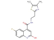 N-[2-(4,5-dimethyl-1,3-thiazol-2-yl)ethyl]-6-fluoro-2-hydroxy-4-quinolinecarboxamide