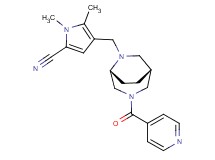 4-{[(1R*,5R*)-3-isonicotinoyl-3,6-diazabicyclo[3.2.2]non-6-yl]methyl}-1,5-dimethyl-1H-pyrrole-2-carbonitrile