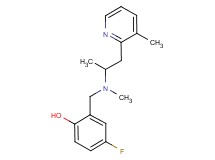 4-fluoro-2-({methyl[1-methyl-2-(3-methylpyridin-2-yl)ethyl]amino}methyl)phenol