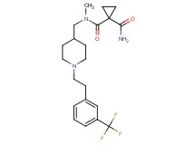 N~1~-methyl-N~1~-[(1-{2-[3-(trifluoromethyl)phenyl]ethyl}-4-piperidinyl)methyl]-1,1-cyclopropanedicarboxamide