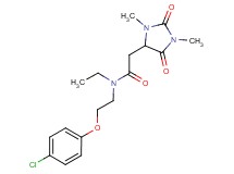 N-[2-(4-chlorophenoxy)ethyl]-2-(1,3-dimethyl-2,5-dioxo-4-imidazolidinyl)-N-ethylacetamide