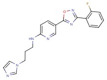 5-[3-(2-fluorophenyl)-1,2,4-oxadiazol-5-yl]-N-[3-(1H-imidazol-1-yl)propyl]-2-pyridinamine