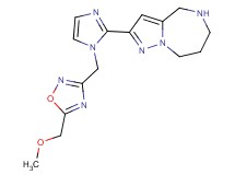 2-(1-{[5-(methoxymethyl)-1,2,4-oxadiazol-3-yl]methyl}-1H-imidazol-2-yl)-5,6,7,8-tetrahydro-4H-pyrazolo[1,5-a][1,4]diazepine hydrochloride