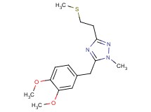 5-(3,4-dimethoxybenzyl)-1-methyl-3-[2-(methylthio)ethyl]-1H-1,2,4-triazole