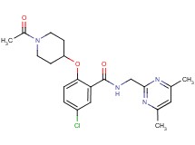 2-[(1-acetyl-4-piperidinyl)oxy]-5-chloro-N-[(4,6-dimethyl-2-pyrimidinyl)methyl]benzamide