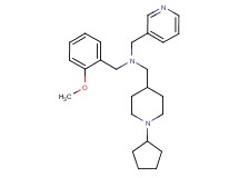 1-(1-cyclopentyl-4-piperidinyl)-N-(2-methoxybenzyl)-N-(3-pyridinylmethyl)methanamine