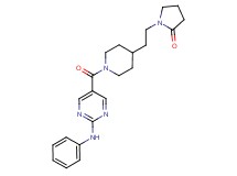 1-(2-{1-[(2-anilino-5-pyrimidinyl)carbonyl]-4-piperidinyl}ethyl)-2-pyrrolidinone