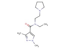 N-ethyl-1,3-dimethyl-N-(2-pyrrolidin-1-ylethyl)-1H-pyrazole-4-carboxamide