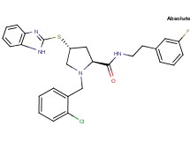 (4R)-4-(1H-benzimidazol-2-ylthio)-1-(2-chlorobenzyl)-N-[2-(3-fluorophenyl)ethyl]-L-prolinamide