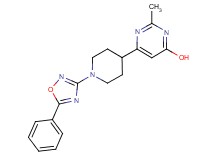 2-methyl-6-[1-(5-phenyl-1,2,4-oxadiazol-3-yl)-4-piperidinyl]-4-pyrimidinol