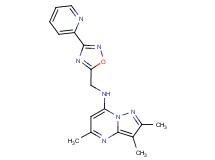 2,3,5-trimethyl-N-[(3-pyridin-2-yl-1,2,4-oxadiazol-5-yl)methyl]pyrazolo[1,5-a]pyrimidin-7-amine
