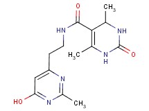 N-[2-(6-hydroxy-2-methylpyrimidin-4-yl)ethyl]-4,6-dimethyl-2-oxo-1,2,3,4-tetrahydropyrimidine-5-carboxamide