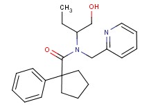N-[1-(hydroxymethyl)propyl]-1-phenyl-N-(pyridin-2-ylmethyl)cyclopentanecarboxamide