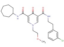 N-[2-(3-chlorophenyl)ethyl]-N'-cycloheptyl-1-(2-methoxyethyl)-4-oxo-1,4-dihydro-3,5-pyridinedicarboxamide