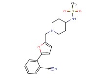 N-(1-{[5-(2-cyanophenyl)-2-furyl]methyl}piperidin-4-yl)methanesulfonamide