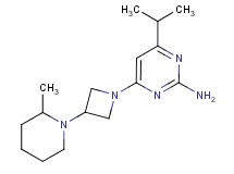 4-isopropyl-6-[3-(2-methylpiperidin-1-yl)azetidin-1-yl]pyrimidin-2-amine